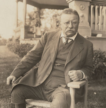 Theodore Roosevelt at his home Sagamore Hill, 1918 Photo credit: Theodore Roosevelt Collection, Houghton Library, Harvard University